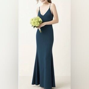 Lulus Infinite Glory Green Mermaid Gown XS Maxi‎ Dress Formal Sleeveless Elegant
